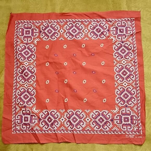 ALL COTTN FAST COLOR RN 13960 VINTAGE BANDANA & SCARF main image 5